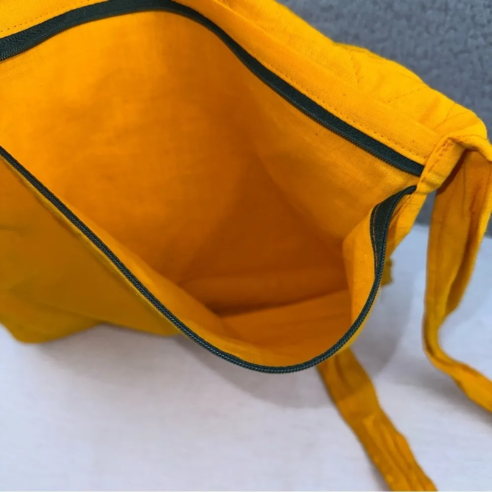 Womens Purse Yellow Handcrafted Banjara Bag Embroidered Tassels Beaded - Image 8