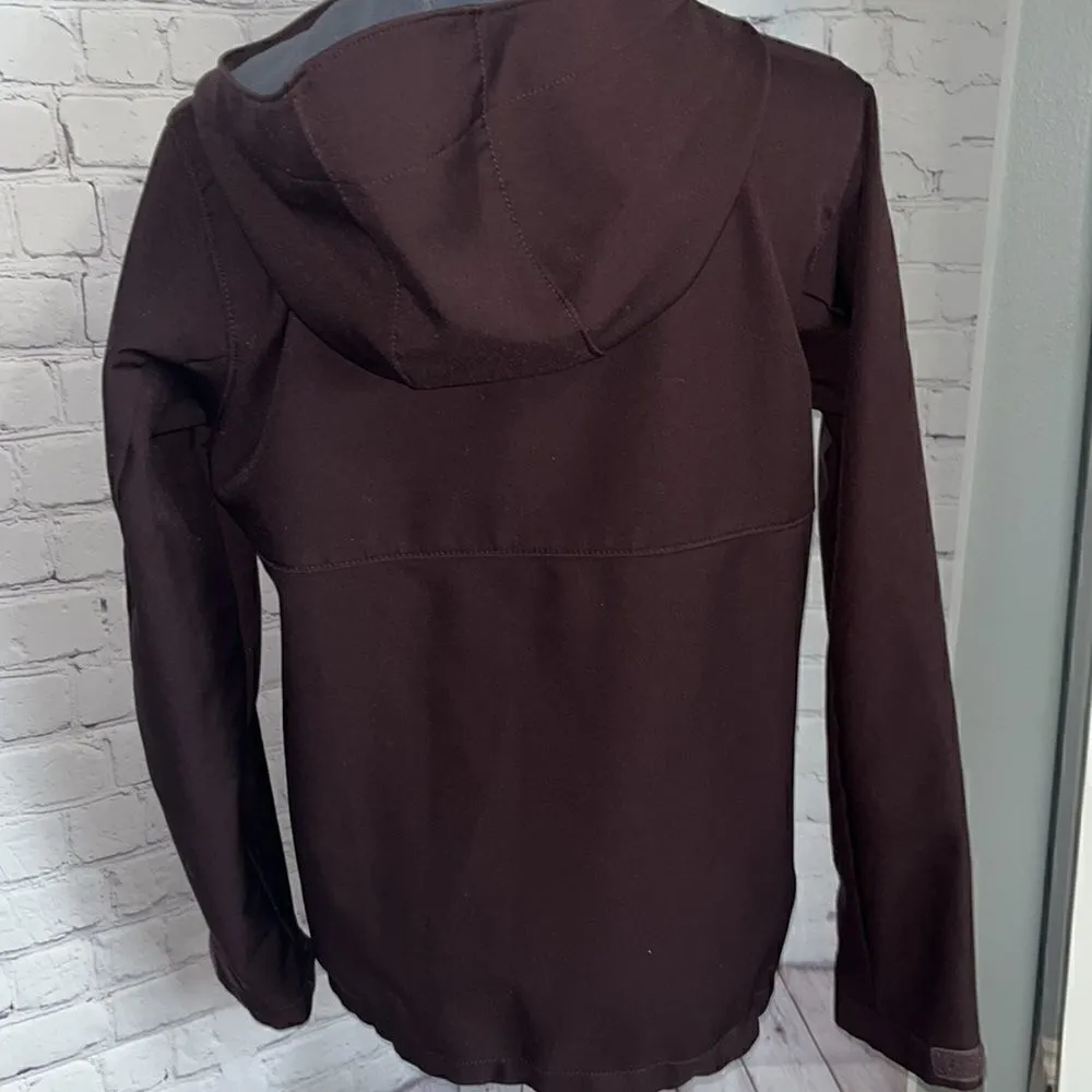 Columbia Ascender hooded soft shell jacket - lined - dark brown - hooded - S - Image 3