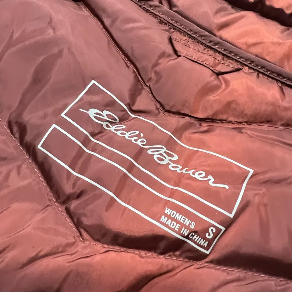 NWT Eddie Bauer 650 Fill Down Lightweight Jacket Small Copper brown - Image 8
