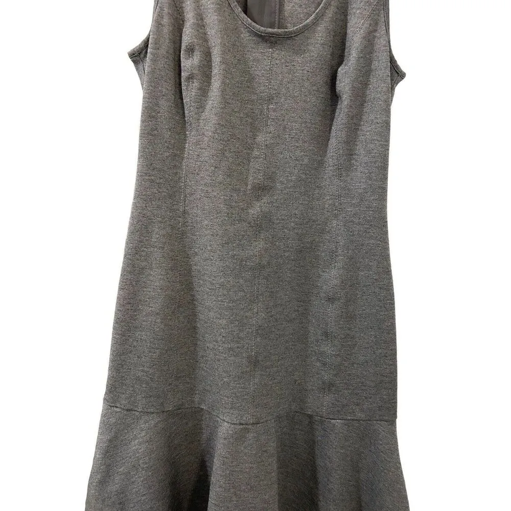 Banana Republic Dress Size 2 Jersey Ruffle Bottom Tank Tennis grey Career Casual - Image 5
