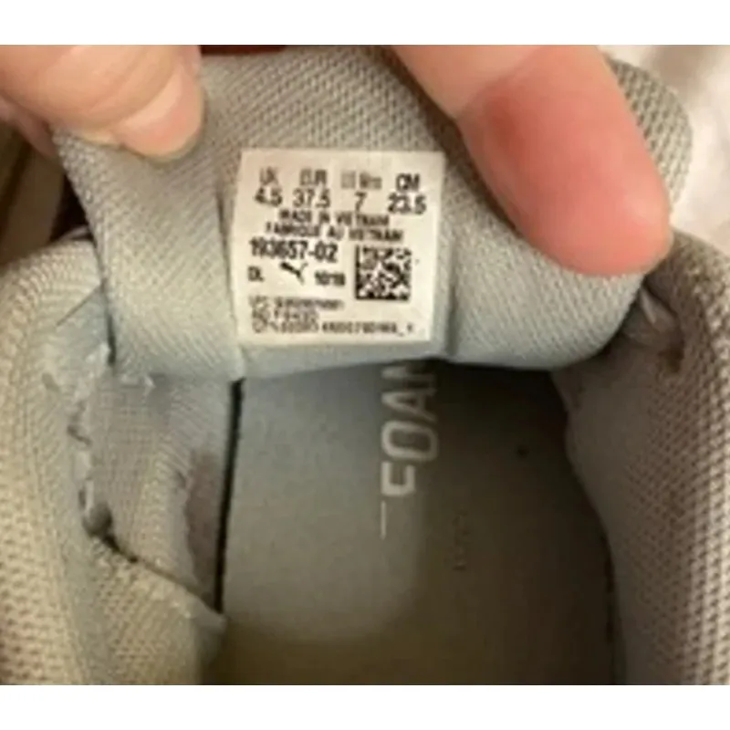 Streetwear FoamGrip Gray Sneakers Puma Size 7 US / 37.5 EU Women’s - Image 4