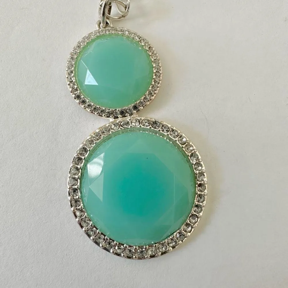 Vintage Avon mint green pendant necklace - Image 4