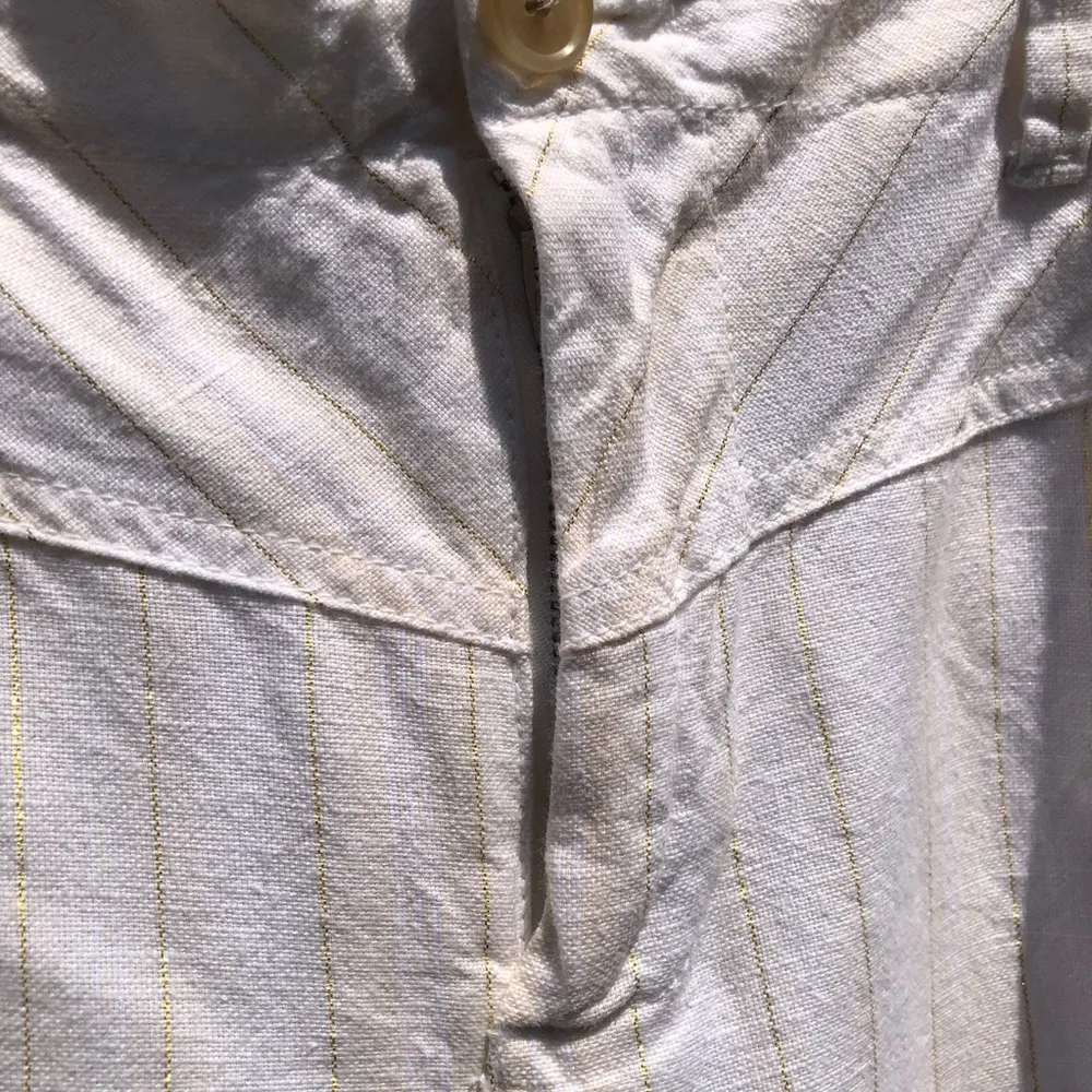 Gap Linen Gold Stripe Girlfriend Chinos 8 - Image 5