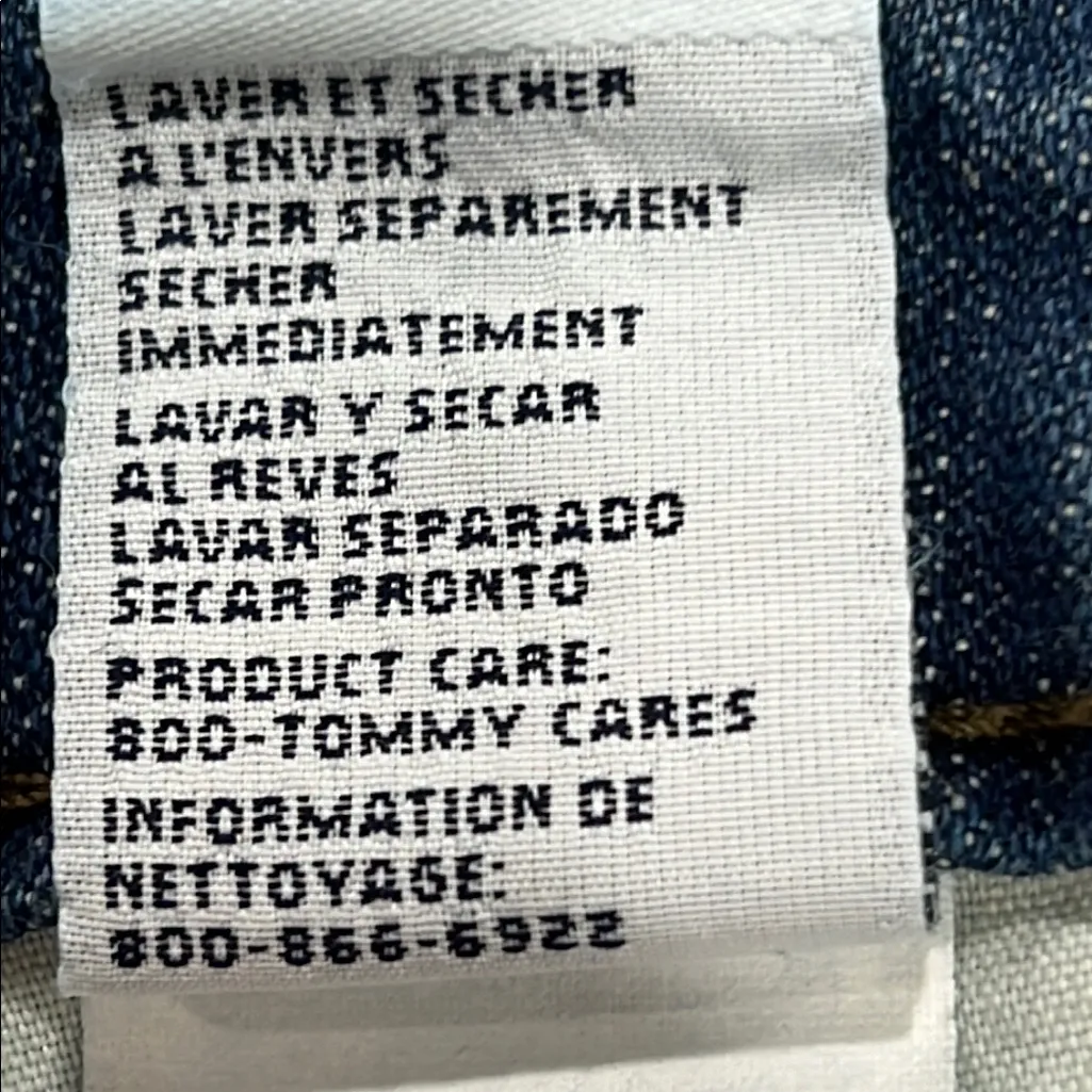 Tommy Hilfiger Light Blue Jean Shorts, Size 14 - Image 8