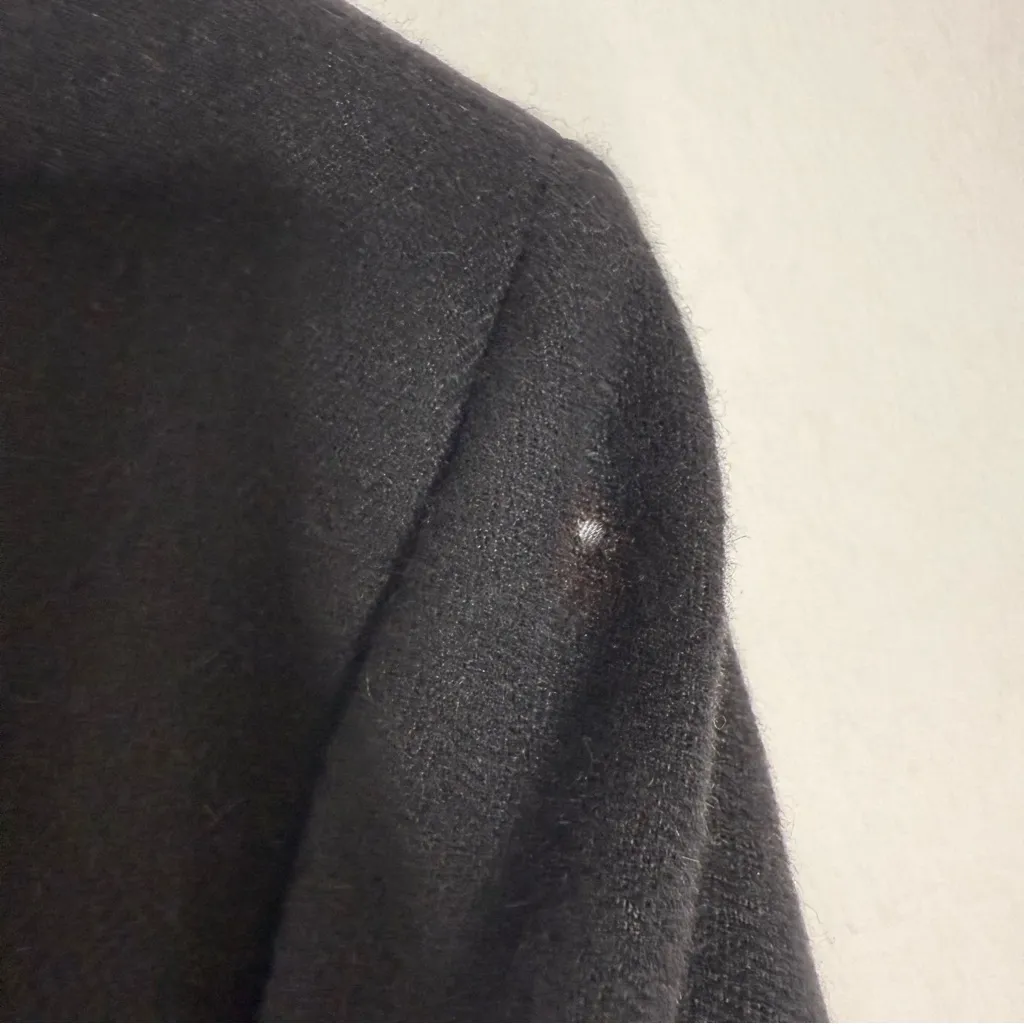 SFI Femme for Nordstrom Loro Piana Black Camel Hair Blazer Size 12 - Image 7