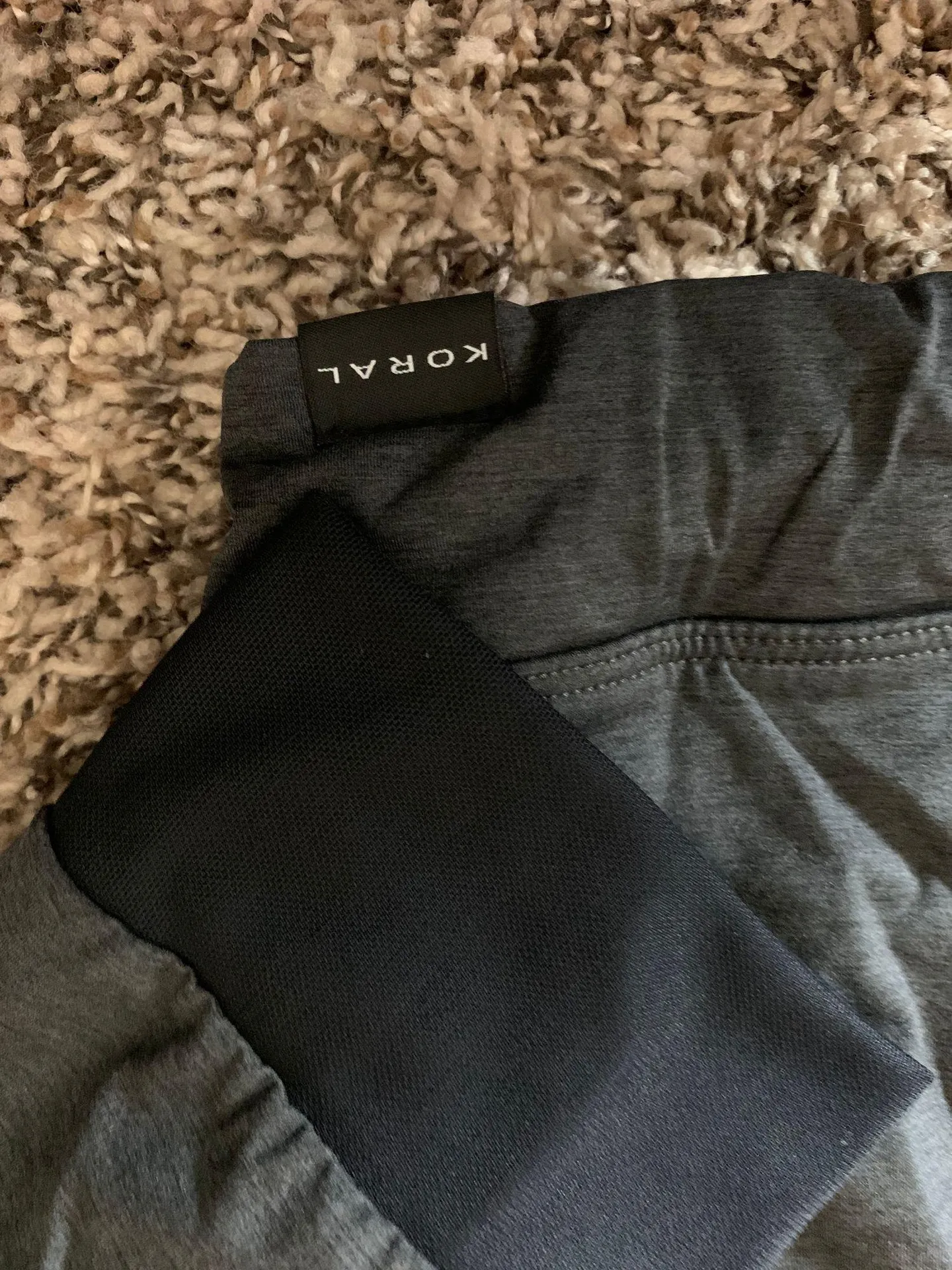 Koral Pace Zip Front Active Jacket Gray Black Large - Image 6