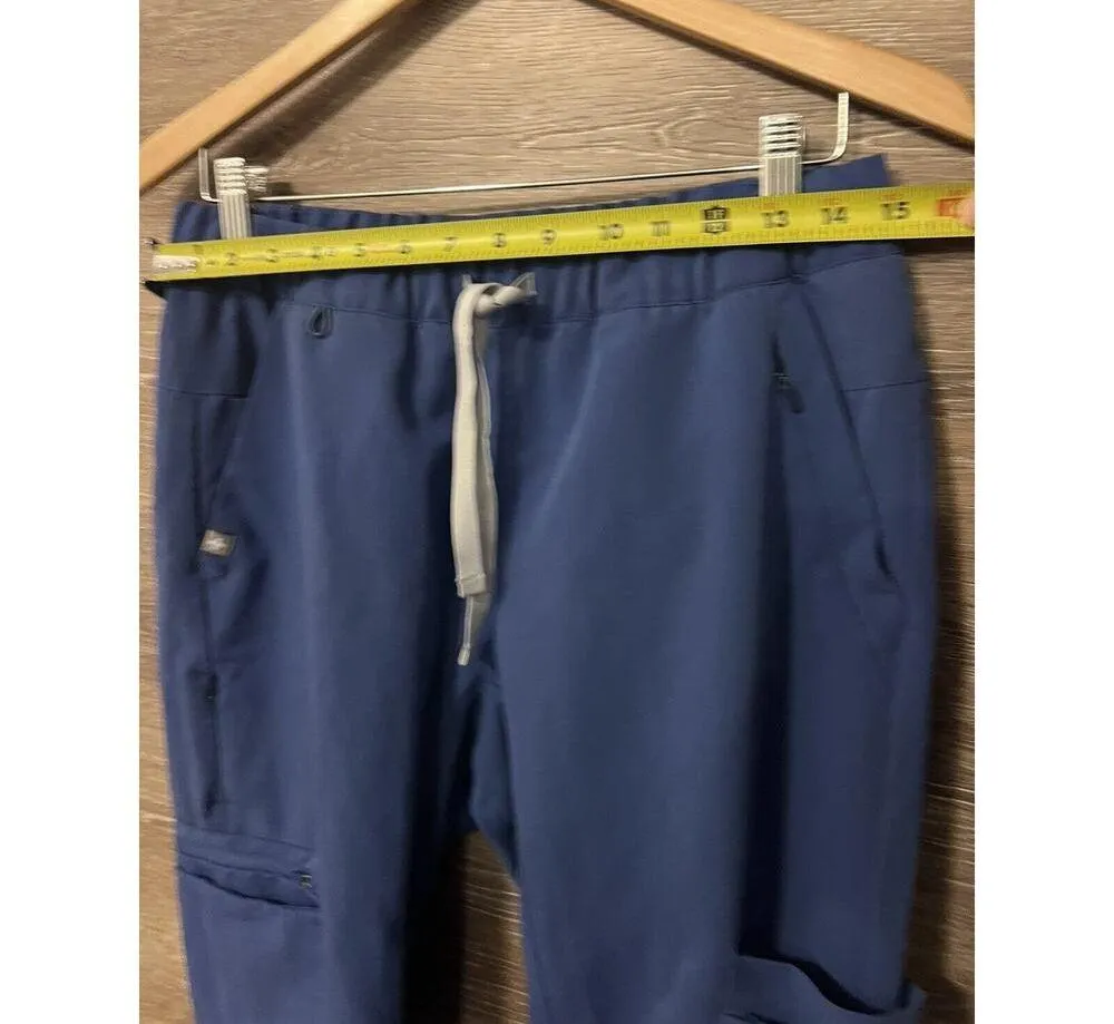 FIGS Women Technical Collection Scrub Blue Pants Size Small Pockets Medical - Image 6