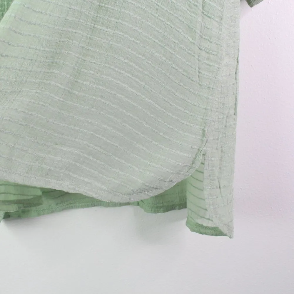 J.‎ Valdi Lace up Cover up Mini Dress in Sage M Green Size M - Image 6