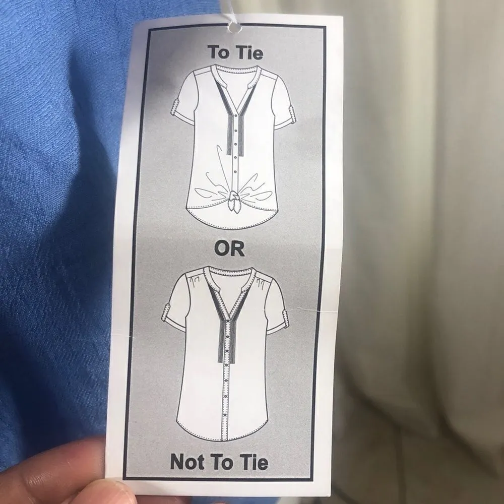 Westport light blue short sleeve pintuck top - Image 6