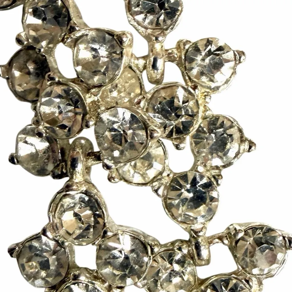 Anne Klein Vintage Rhinestone Floral Necklace - Image 6