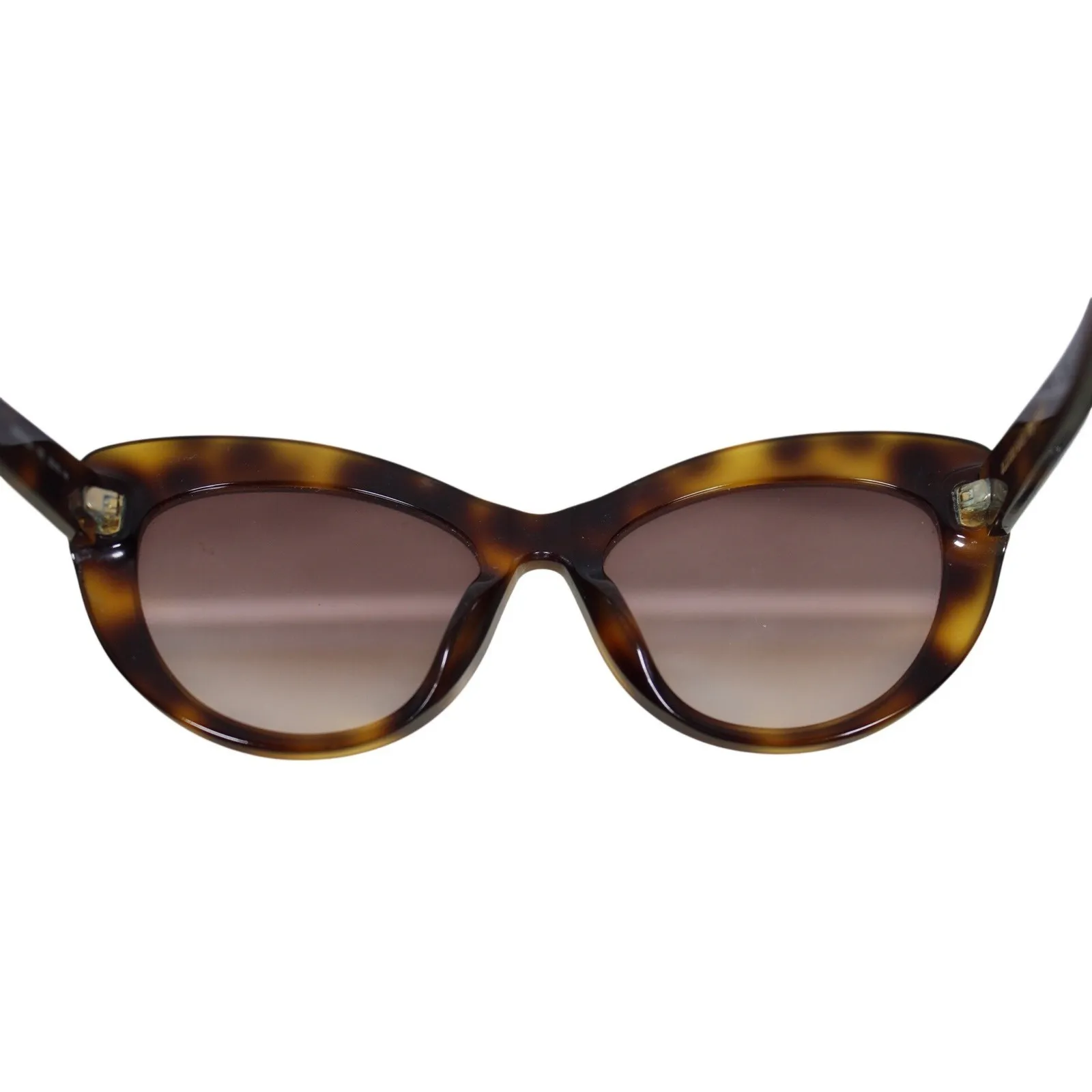 Alexander McQueen Havana Tortoise Cat Eye Sunglasses Brown Lens AM0040SA - Image 6