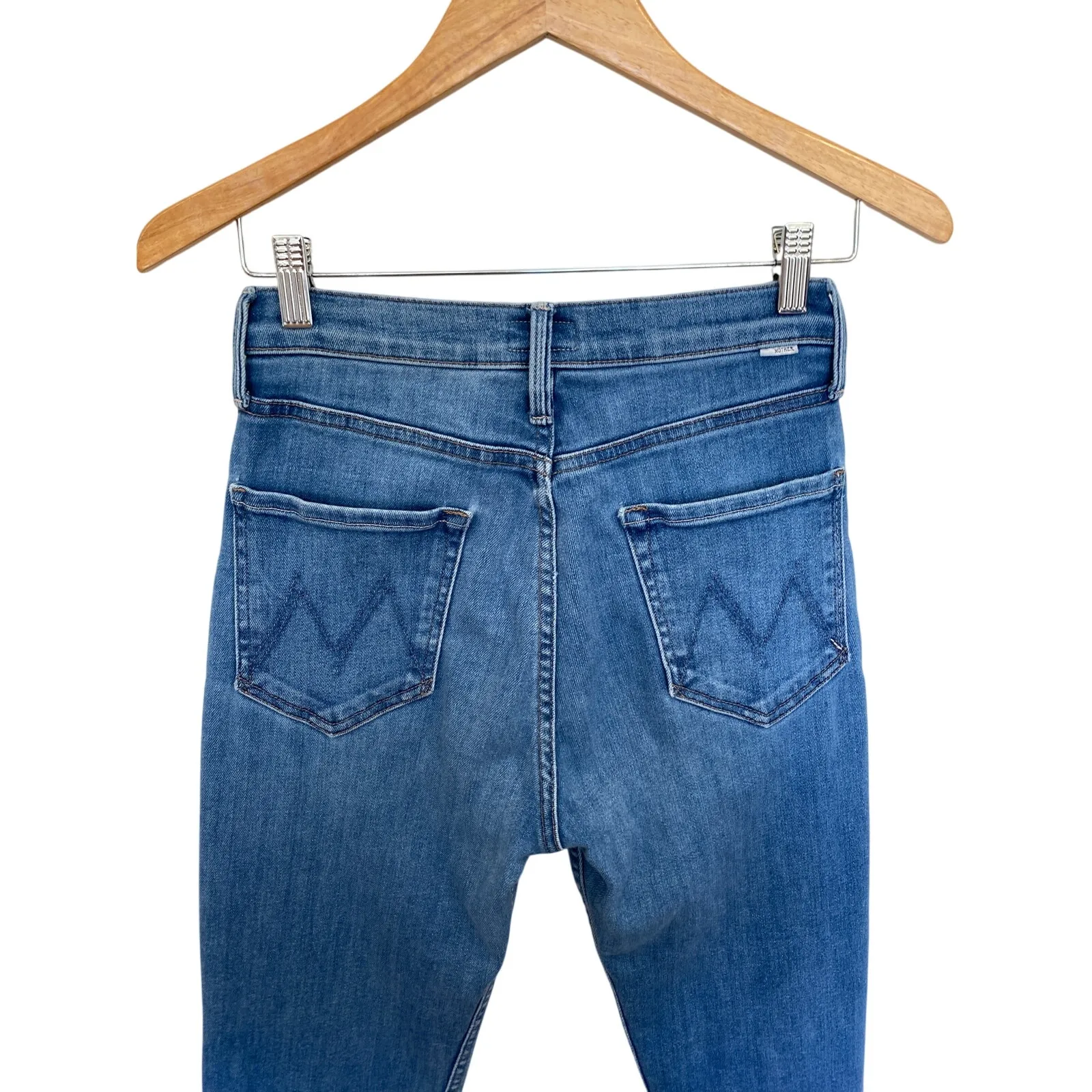 MOTHER The Insider Ankle Straight Jeans Ripe For The Picking Blue Size 25 - Image 7