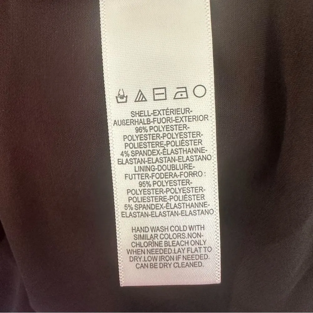 Dress The Population Gianna Low Back Sheath Dress Women’s Medium Black Midi - Image 8