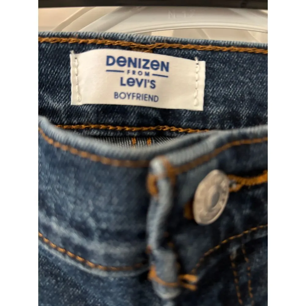 Denizen by Levi's Women Classic Medium Wash Capri Denim Jeans Boyfriend Fit Sz 8 - Image 2