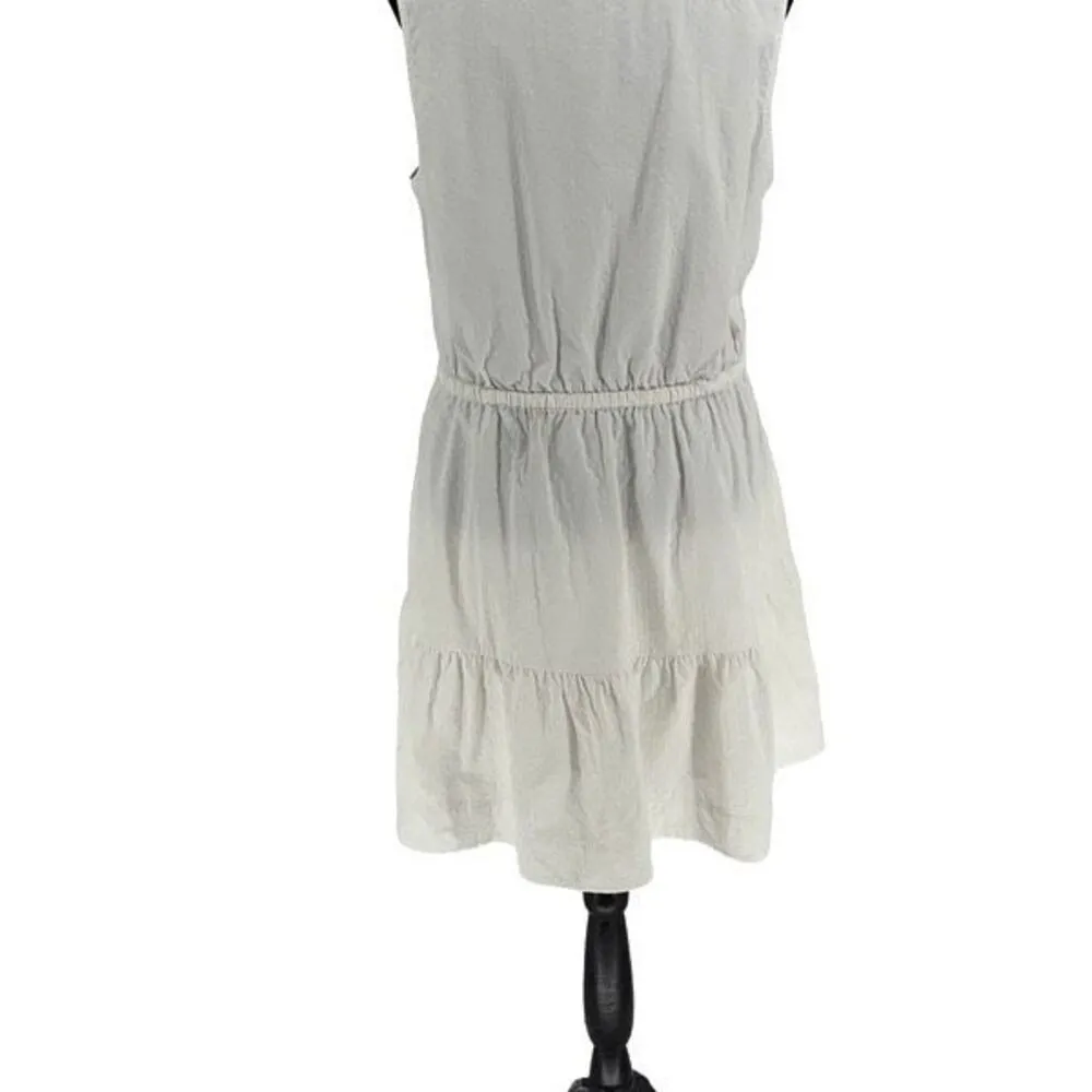 Vineyard Vines Harbor Women’s Drawstring Waist Sleeveless V-Neck Seersucker Mini - Image 3