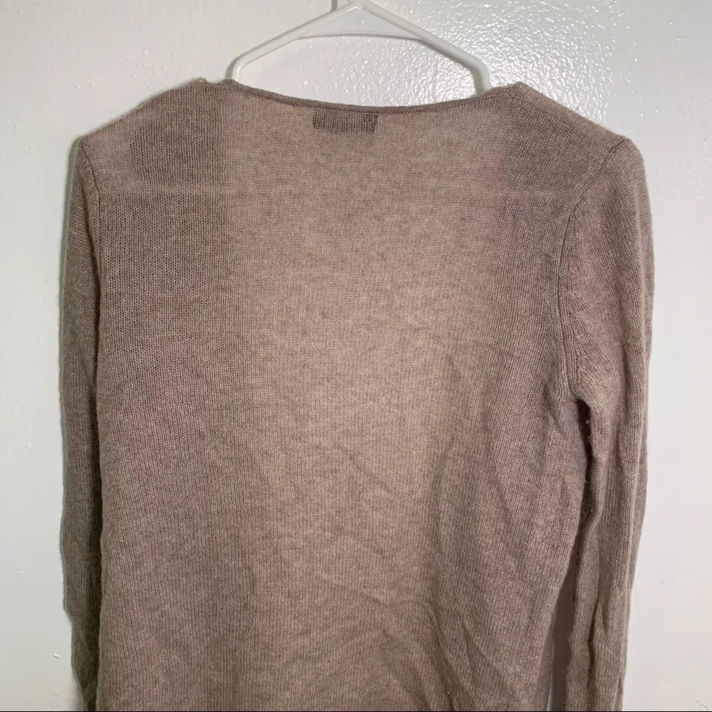 Philosophy Open Waterfall Cardigan Sweater Tan - Image 7