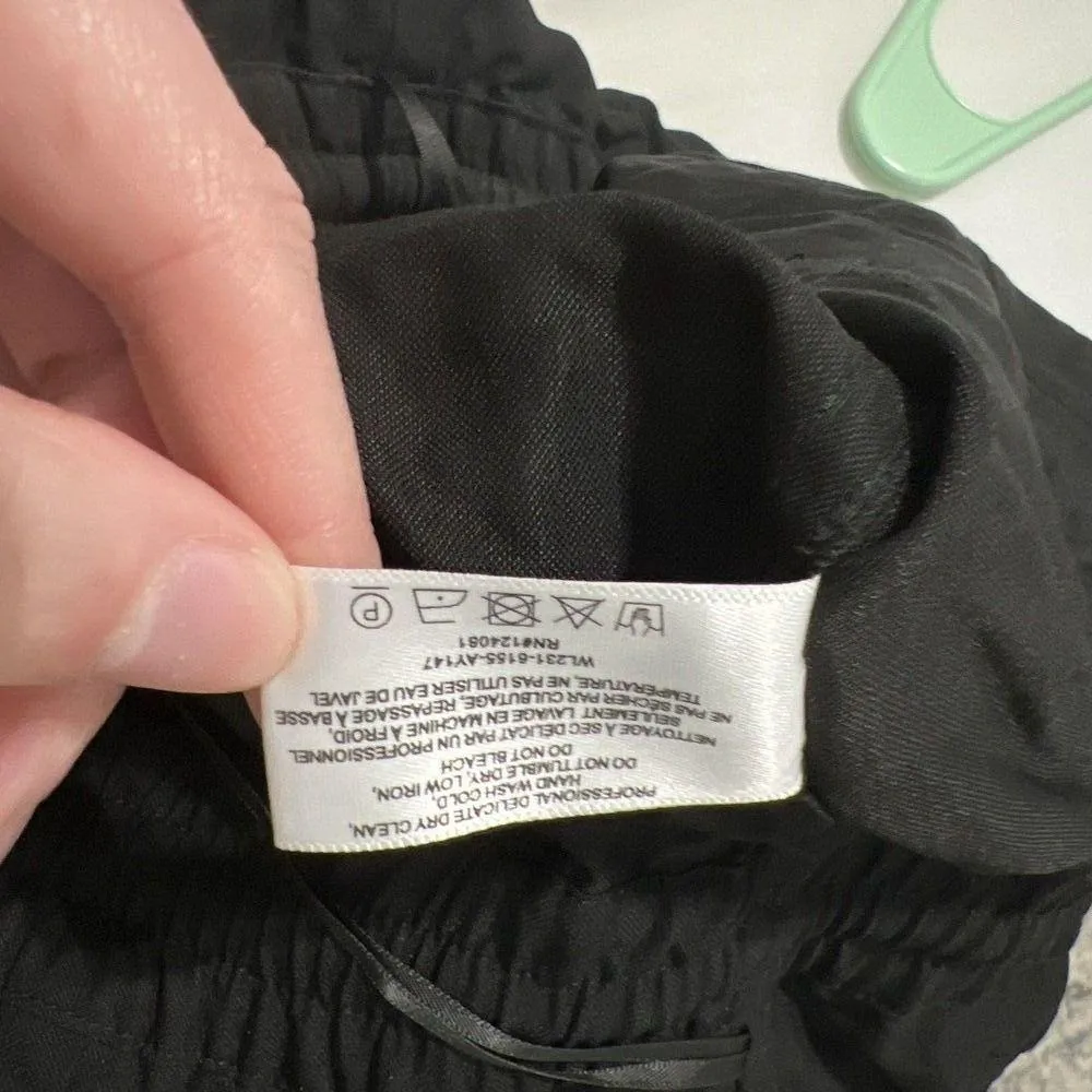 Proenza Schouler White Label Tank Round Neck drawstring jumpsuit Size 4 Black - Image 3