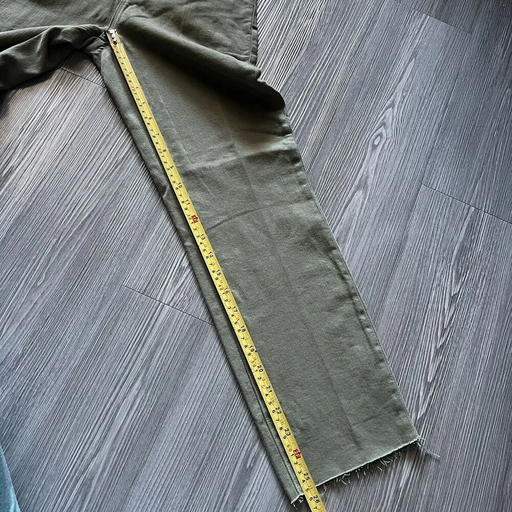 L’Agence Sada Jeans Womens Size 24 Cropped Slim High Rise Basil Green - Image 7