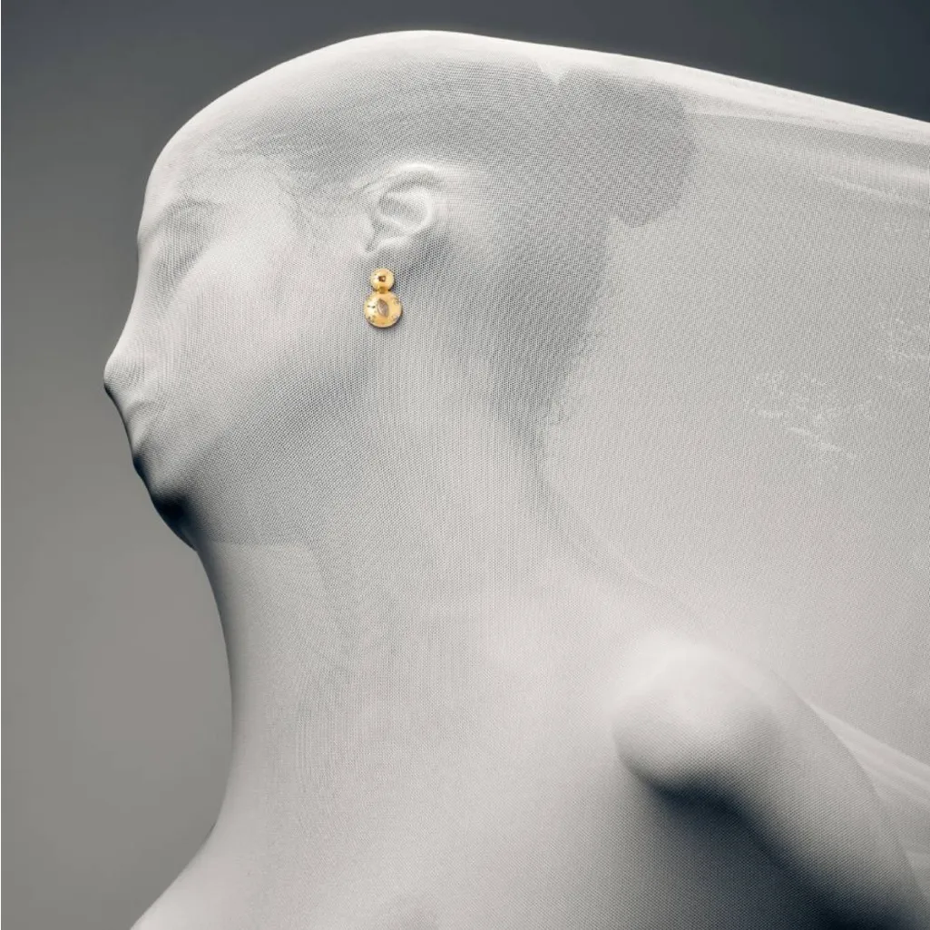 Revolve 8 OTHER REASONS CLUSTER DROP EARRING in black NWT - Image 3