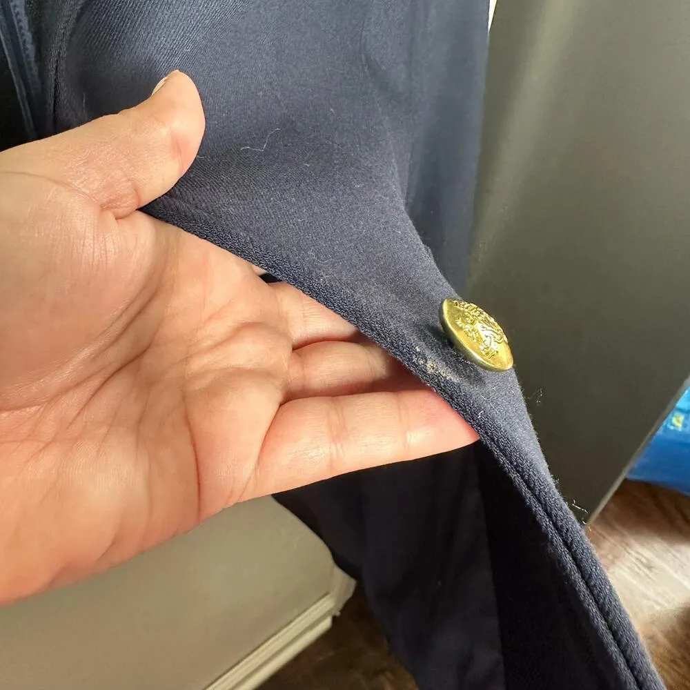 Banana Republic Women's Navy Blue Blazer Size 6 Academia Business Classic - Image 9