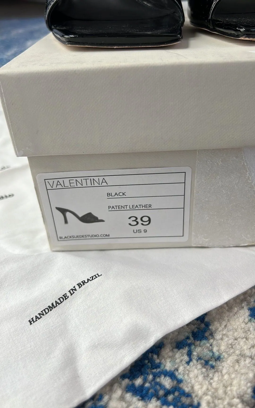 Valentina Mule in Black Patent 39 - Image 8