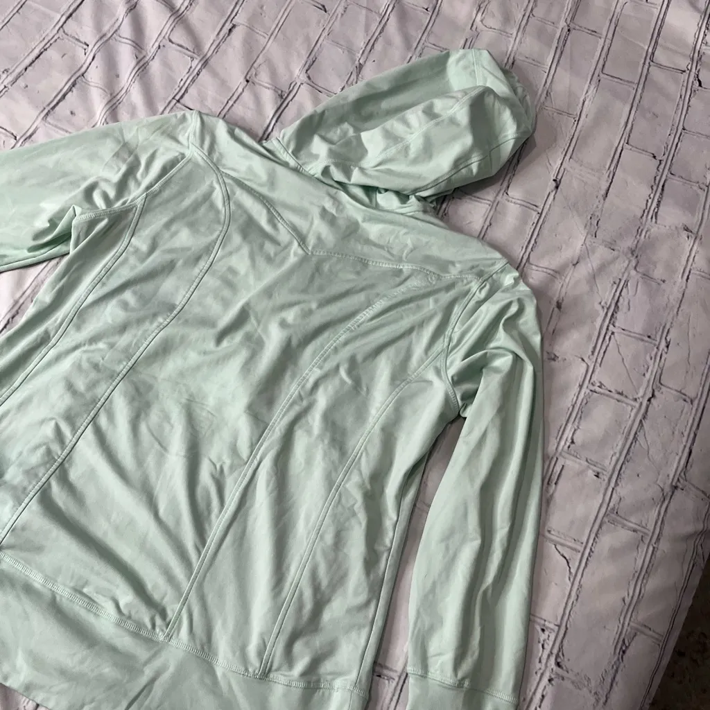 Free Country Mint Green Full Zip Hoodie Hooded Lightweight Jacket Women’s XL - Image 8