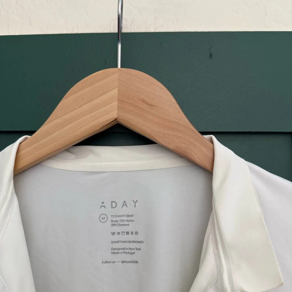 A Day Something Borrowed Long Sleeve Shirt Cloud White Size M - Image 8