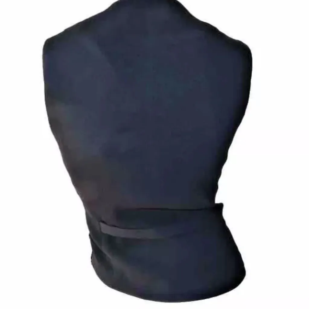 Women’s Vintage Alex‎ Garfield Leopard Waistcoat Tuxedo Vest and skirt size 4 Black - Image 5