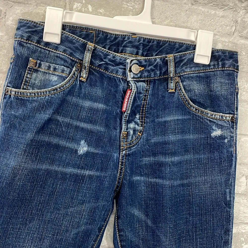 DSQUARED2 Blue Cool Girl Cropped Jeans Size 2 - Image 2
