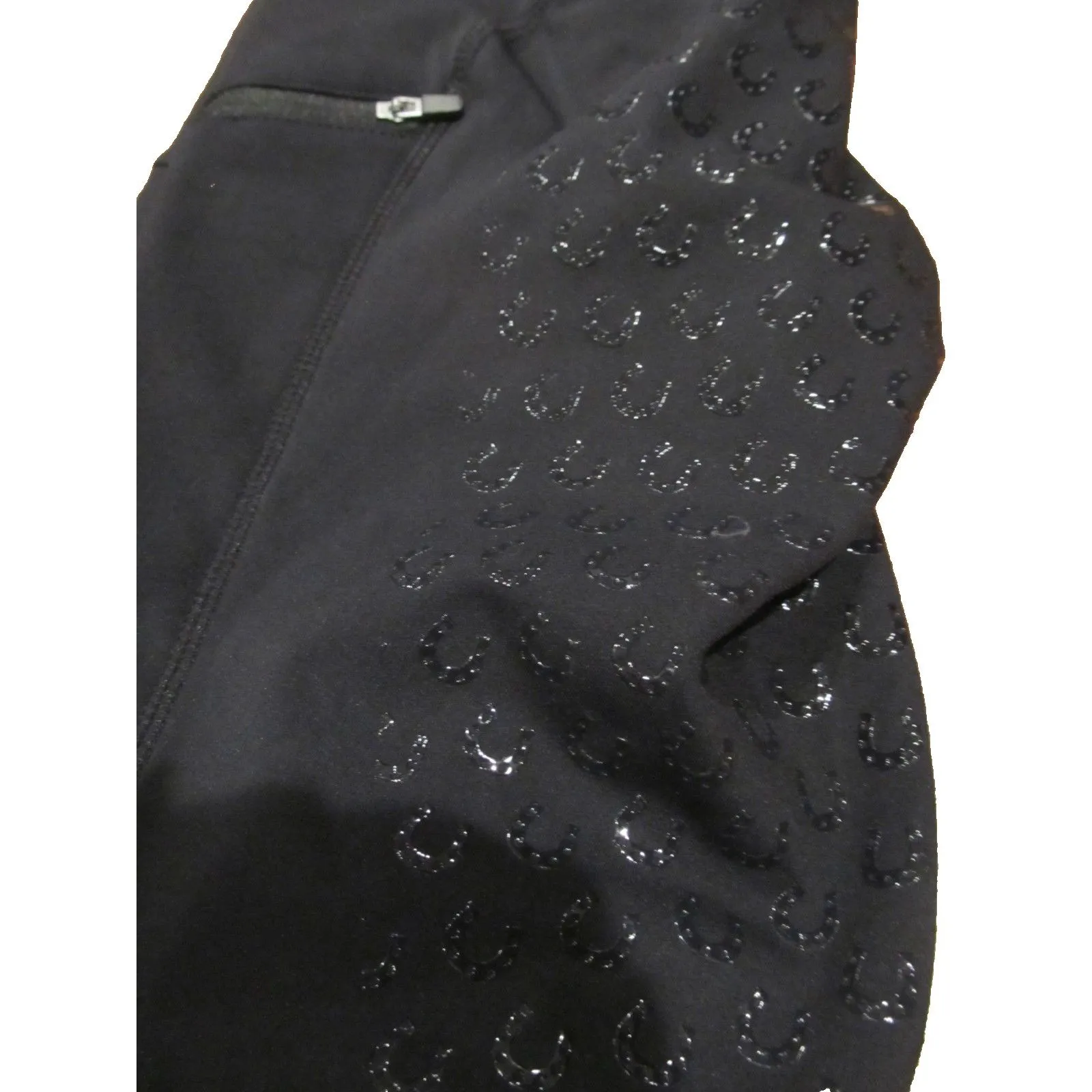 FitsT4 Sports Women's Full Seat Riding Tights Active Silicon Grip Horse Riding S Black Size undefined - Image 6