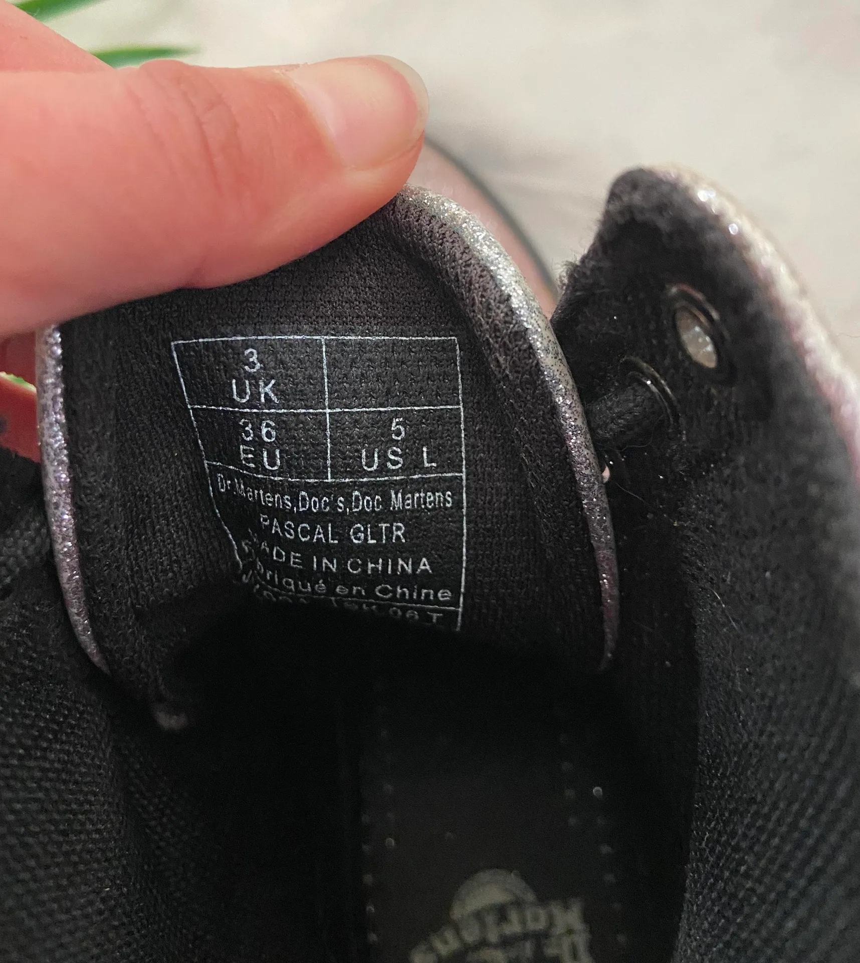 Dr. Martens Pascal Glitter Combat Boots - Image 4