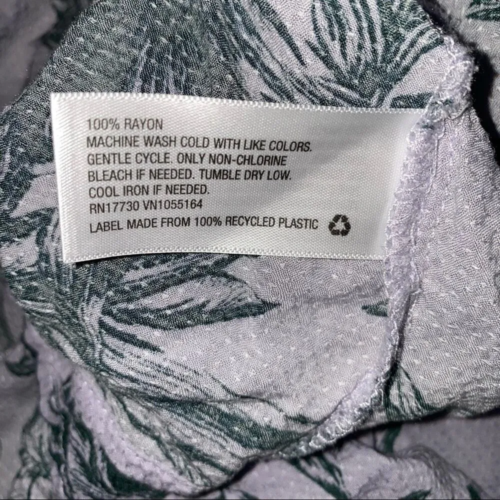 New Day Light Purple Lilac Floral Print Tiered Dress XS NWTs - Image 6