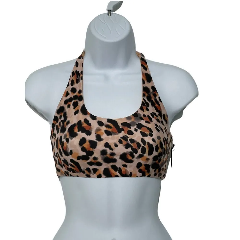 Beach Riot Women's Rocky Top Racerback Watercolor Leopard XS Cream‎ Extra Small - Image 6
