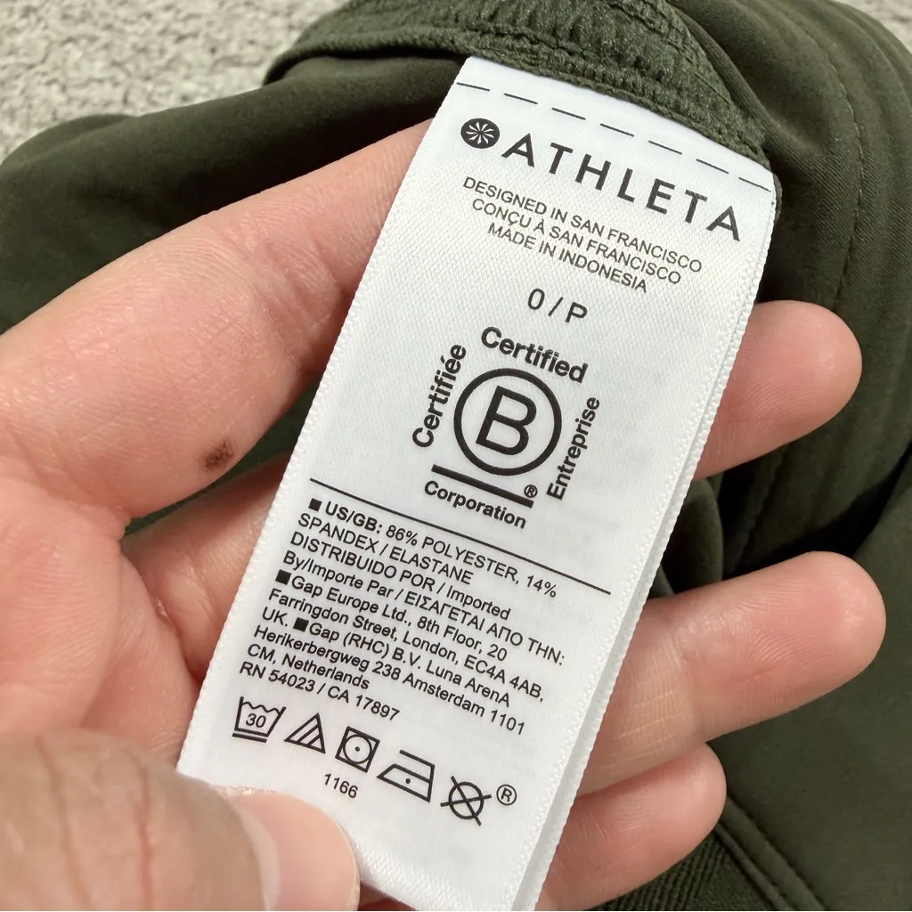 NWT Athleta Women’s Brooklyn Heights High Rise Jogger Pants UPF 40+ in Green 0 - Image 11