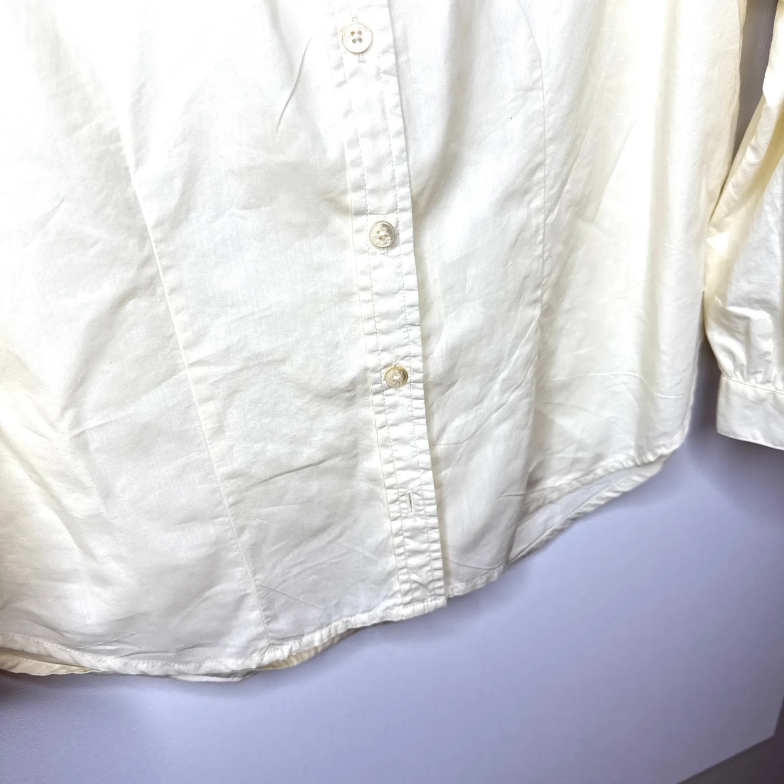 Matilda Jane Good Hart Under Canvas Structured Eyelet Long Sleeve Blouse Small - Image 5