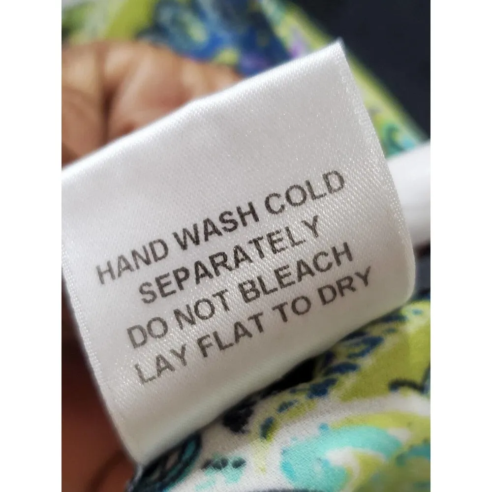 Slinky Brand Womens Multicolor Paisley Print Polyester Round Neck Blouse Size 3X - Image 9