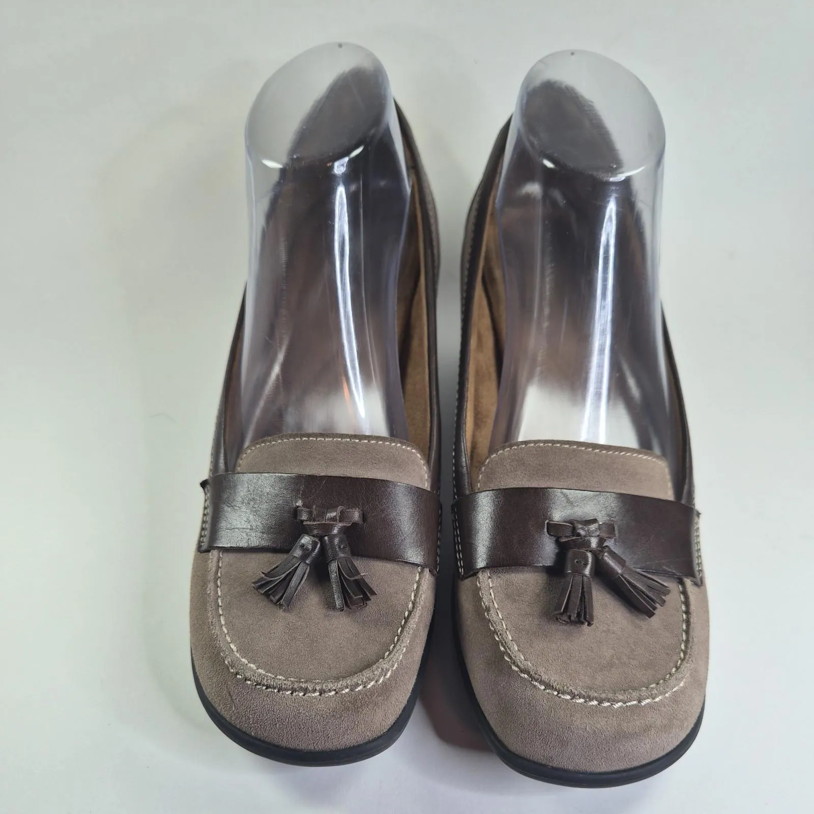 Naturalizer Fyre Loafer Shoes 10M Suede Style 3 inches Heel - Image 6