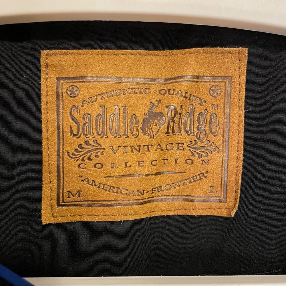 Saddle Ridge Vintage Collection riding equestrian blazer jacket size medium Black - Image 6