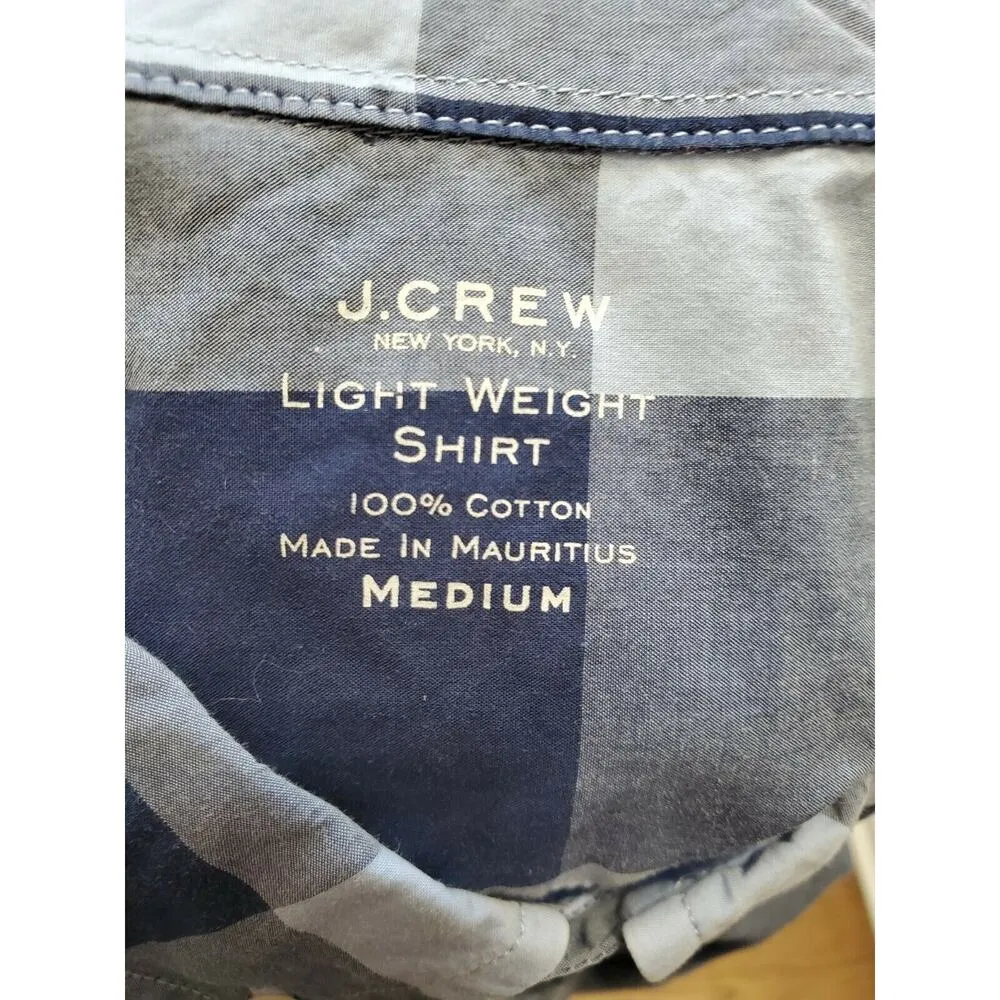 J. Crew Women's Blue Cotton Long Sleeve Collared Button Down Casual Shirt Size M - Image 10