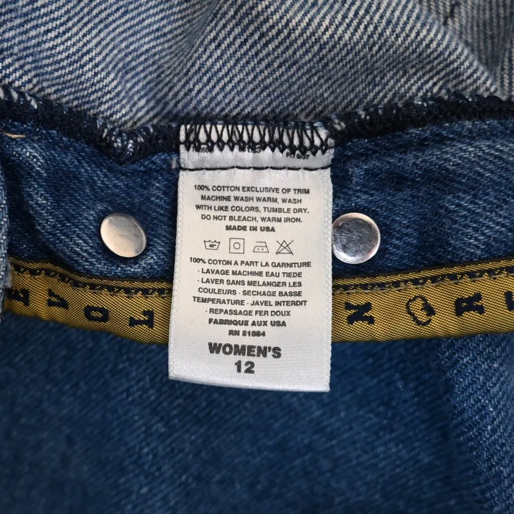 Patagonia Womens 12 Raw Hem Baggy Fit Straight Leg Jeans - Image 9