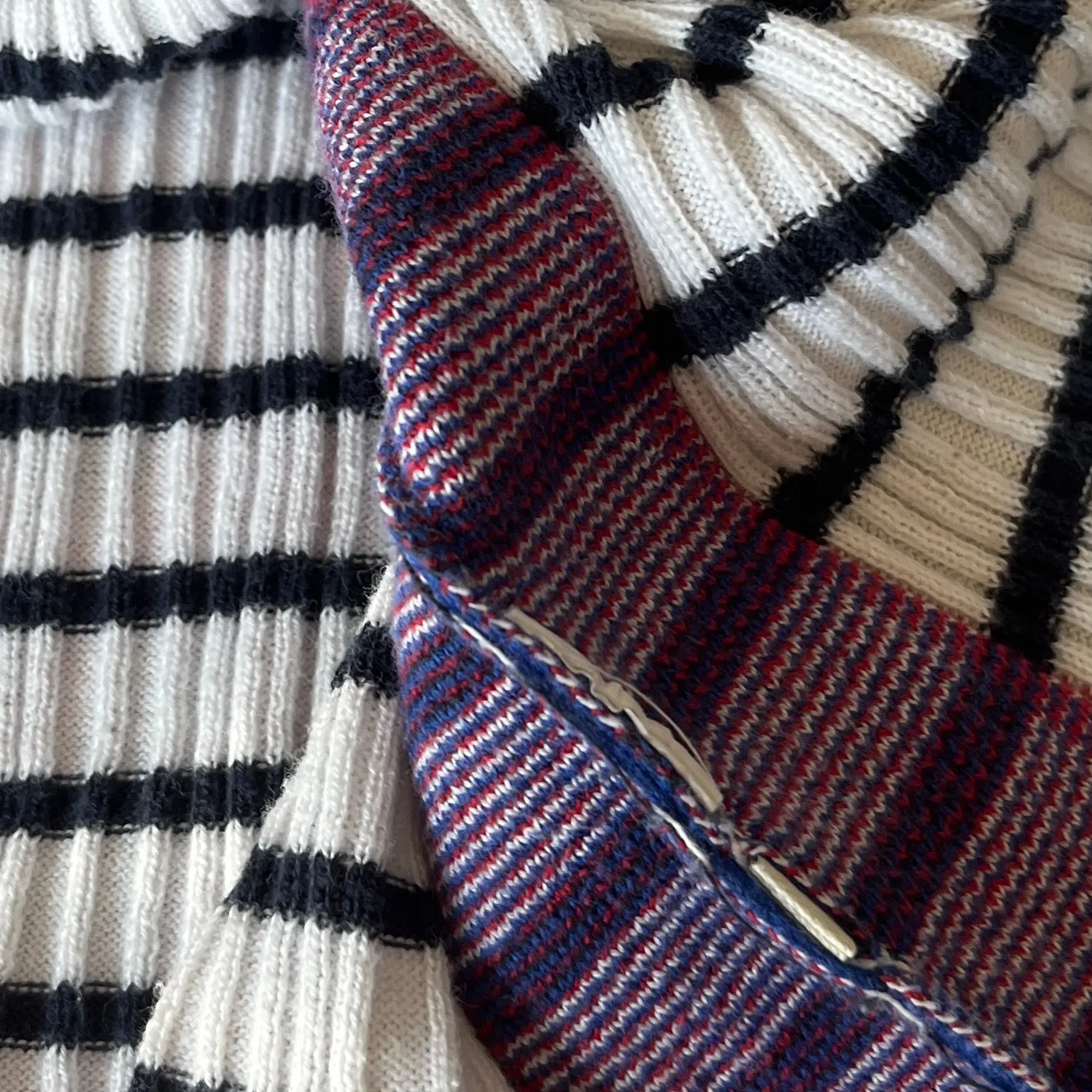 VTG United Colors of Benetton | Striped Ribbed Knit Tee | Preppy Y2K Top - Image 8