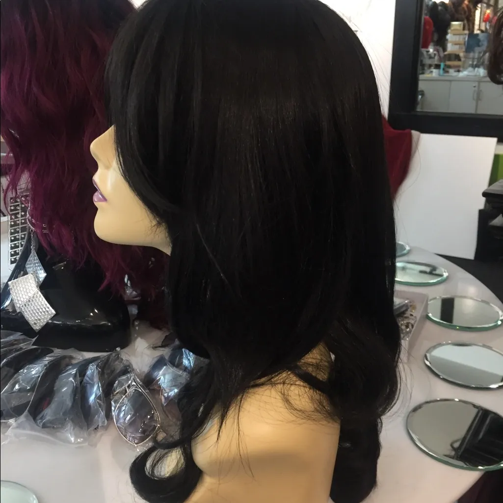 Black wig curls chicago la Vegas 2019 new style - Image 8