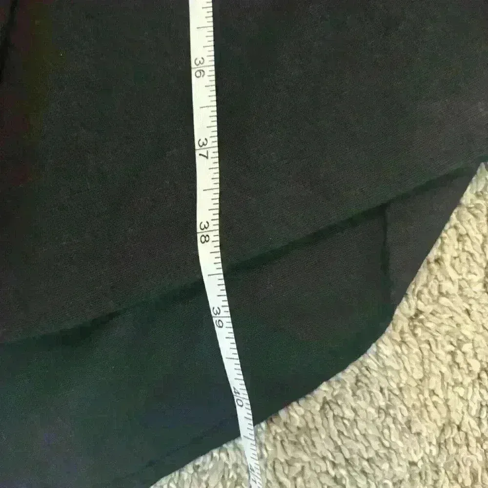 For Cynthia Womens Sz XS Black Linen Dress Button Front Pockets Asymmetrical Hem - Image 10