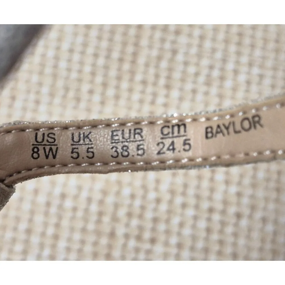 Naturalizer Baylor Silver Women's Size 8W Heels Pumps Sparkle Glitter Prom Event - Image 14