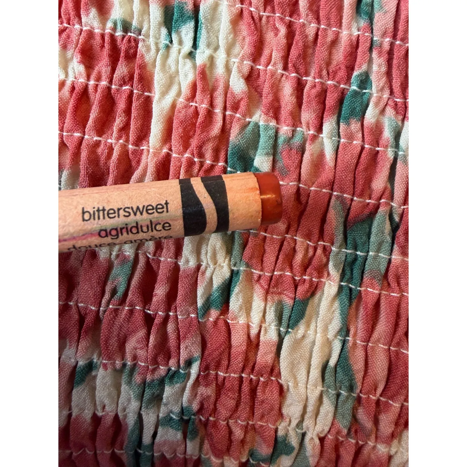 Hayden Los Angeles Midi Dress Smocked NWT  Medium Cottage Ruffle Floral Boho - Image 6