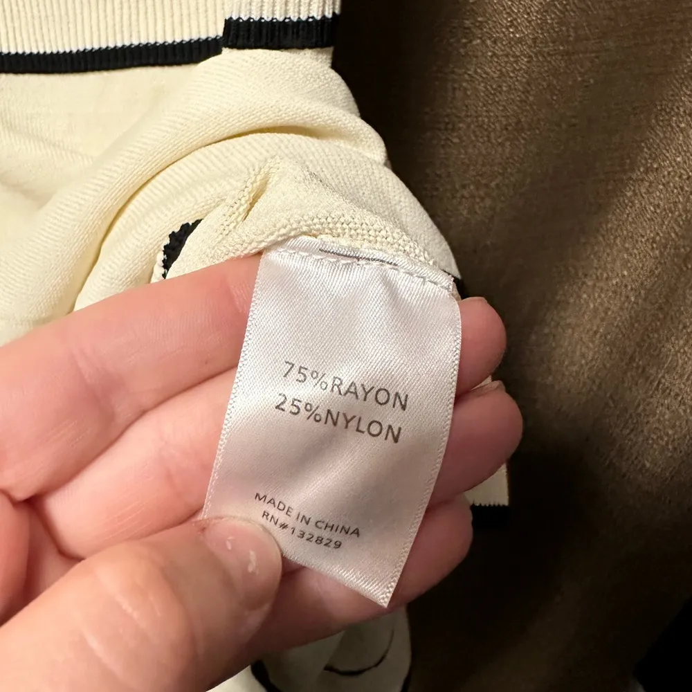 NWT Lovers and Friends Pearl Mini Dress Size Small Ivory and Black - Image 10