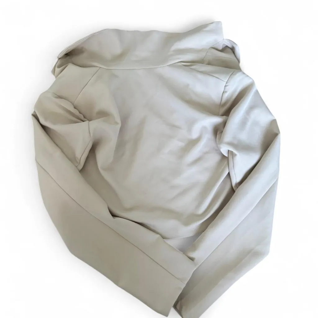 princess polly the city cropped blazer in beige - Image 7