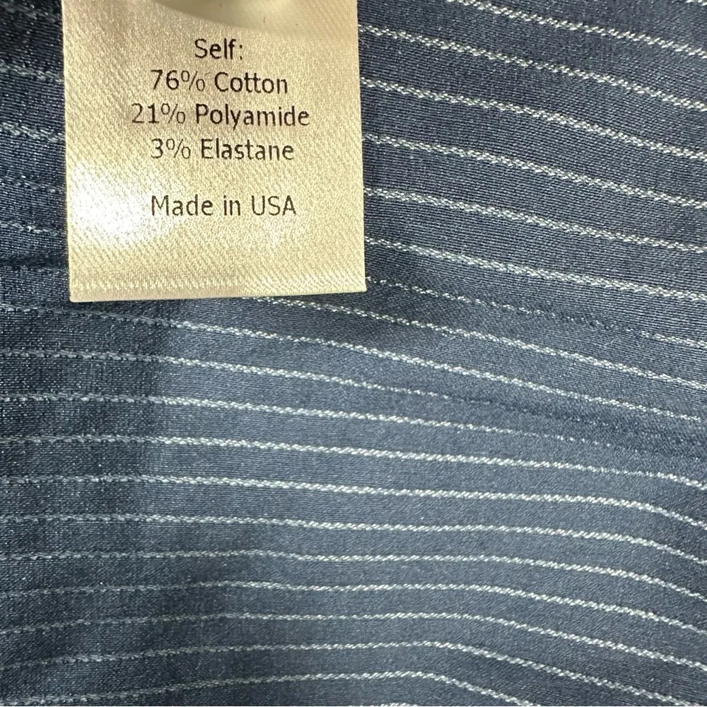 La Ligne Boheme Lace Up Pinstripe Midi Dress Size XS - Image 9