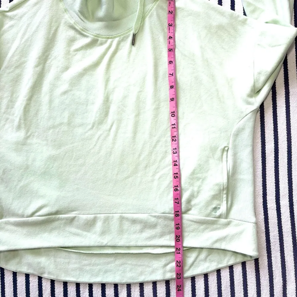 Harmonise Luxe Fleece Sweatshirt in Glacier Green Medium - Image 7