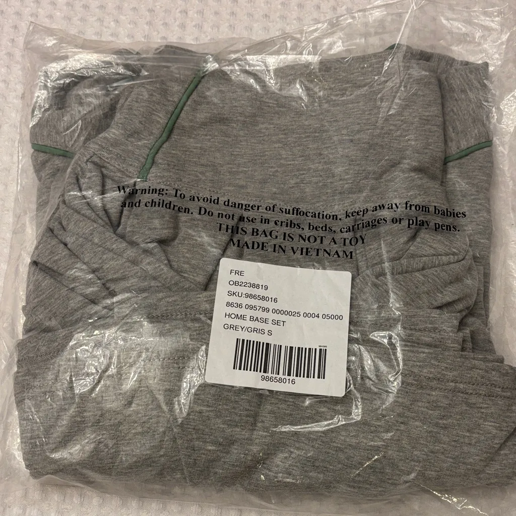 NEW SET! Free People Movement HOME BASE Cap-Sleeve Top Skirt Set GRAY Size SMALL - Image 13